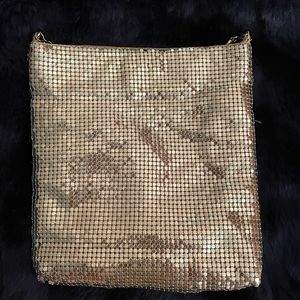 Silver long over shoulder purse